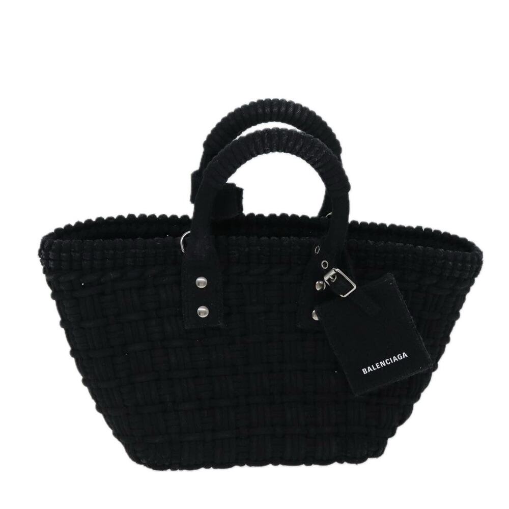 Balenciaga Canvas Bistro Handbag Black